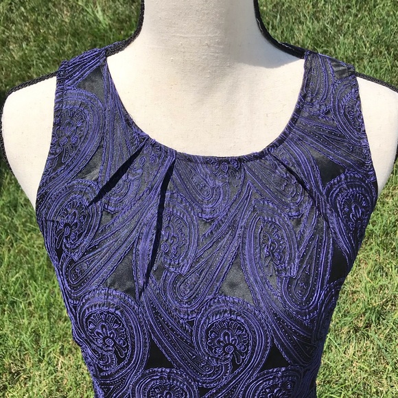 3/$10 Miami mi ami Dress S Paisley Jacquard - Picture 4 of 9